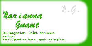 marianna gnamt business card